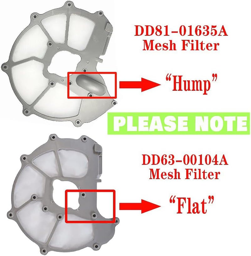 Sunniswi Upgrade DD81-01635A For Samsung Dishwasher Mesh Filter Sump Filter (Hump Version) - Compatible With Samsung Dishwasher Parts (fit DD81-01634A - Image 2